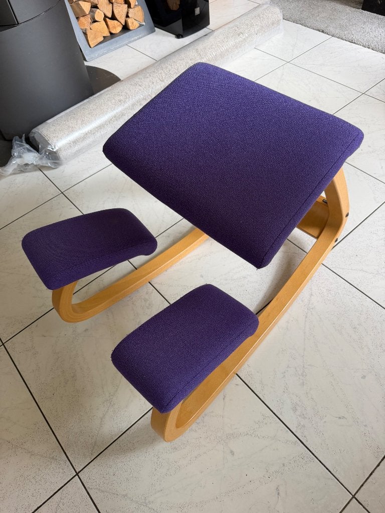 Variér stokke kniestoel kinder, Huis en Inrichting, Bureaustoelen, Ophalen, Gebruikt, Paars, Bureaukruk