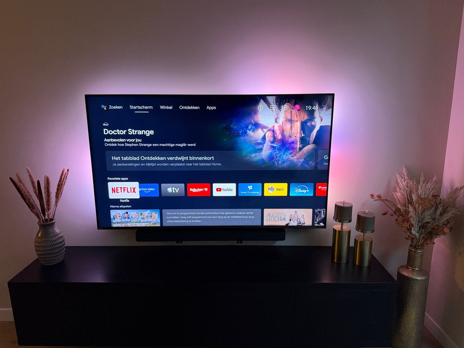 Philips 65 inch Smart TV - ZONDER VOET, Ophalen, Philips, Gebruikt, 100 cm of meer