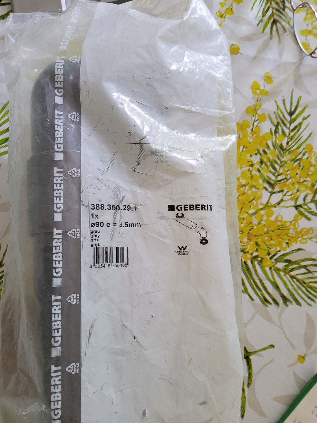 Te koop nieuwe geberit riool afvoer voor hang wc, Ophalen, Afvoer, Pvc, Nieuw