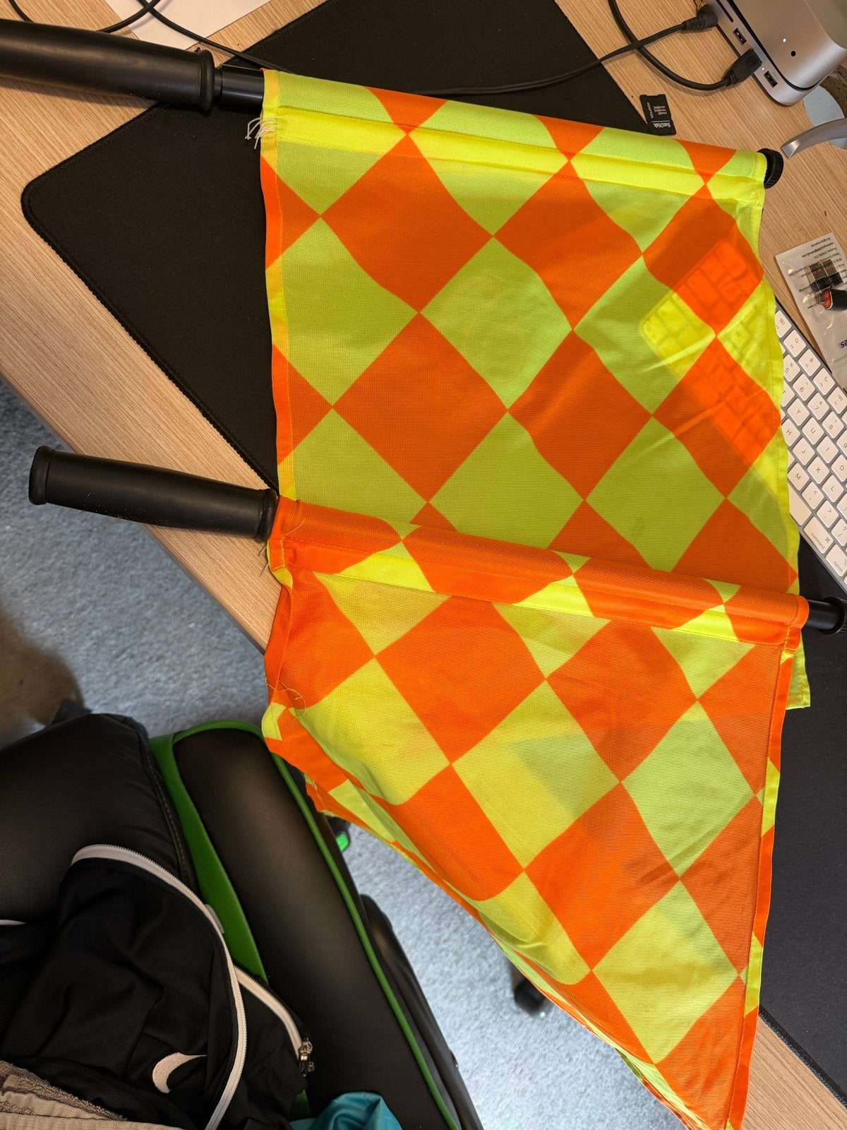 Scheidsrechter vlaggen - Set van 2   40x40, Maat XS of kleiner, Ophalen, Gebruikt, Overige typen