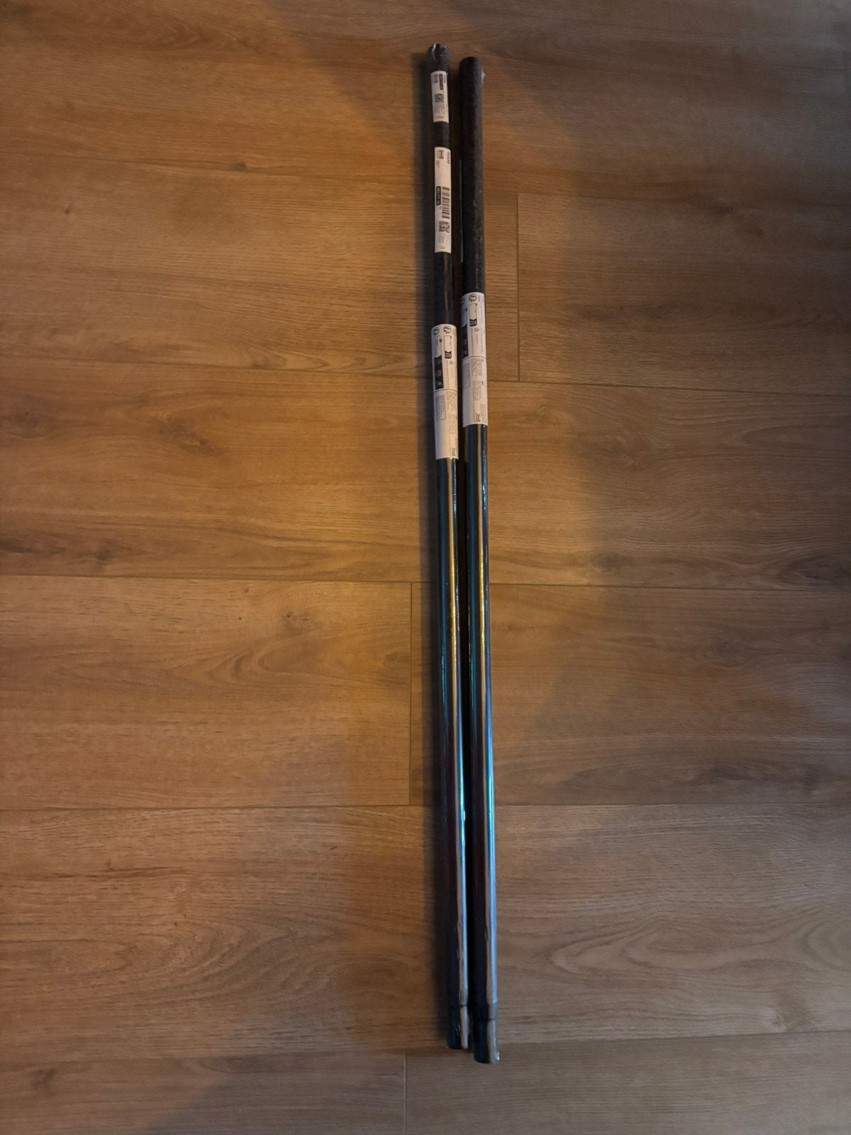 Gordijnroede, zwart, 120-210 cm met toebehoren, Ophalen, Zo goed als nieuw, Zwart