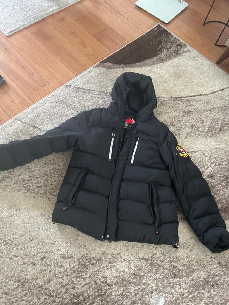 Zavetti Canada Puffer Jas Zwart Maat M, Ophalen of Verzenden, Zo goed als nieuw, Maat 48/50 (M), Zwart