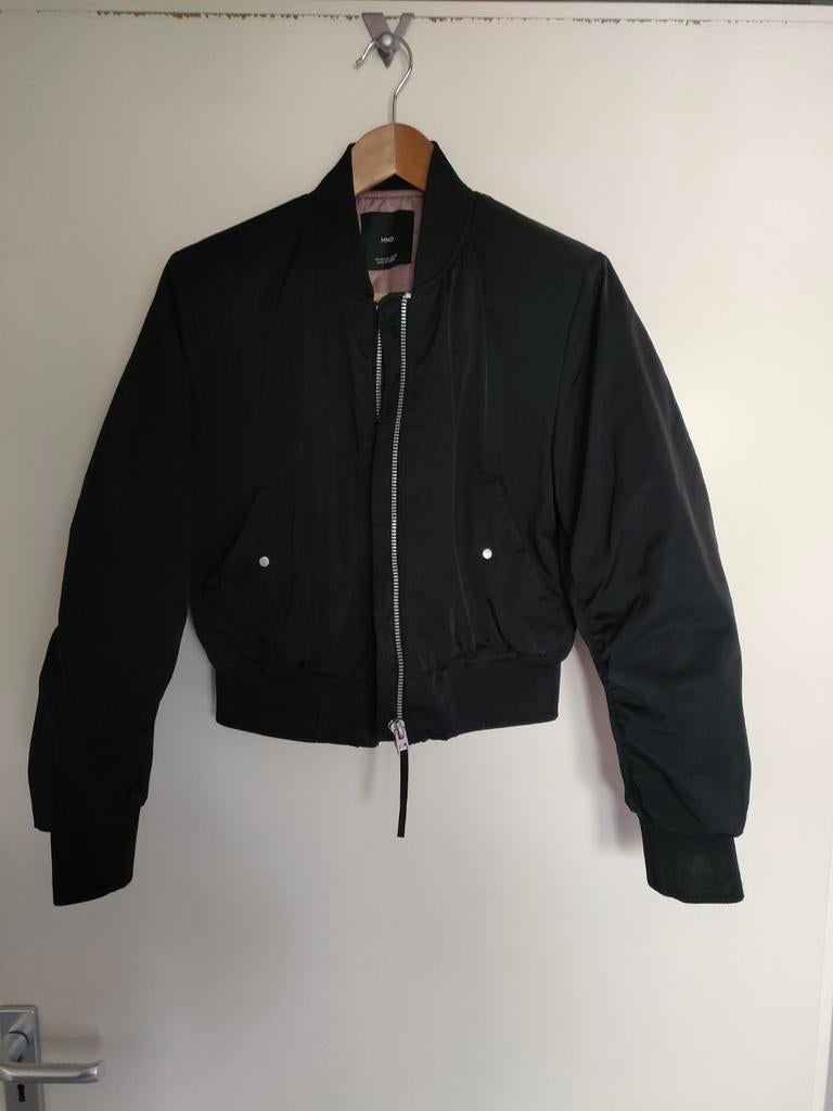 Mango bomberjack maat XS zwart, Mango, Zwart, Ophalen of Verzenden, Zo goed als nieuw