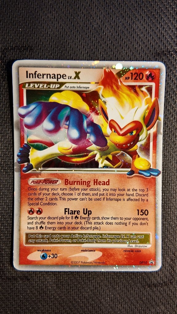 Infernape LV.X DP10 DP Black Star Promos | Pokemon kaart, Ophalen, Losse kaart, Foil