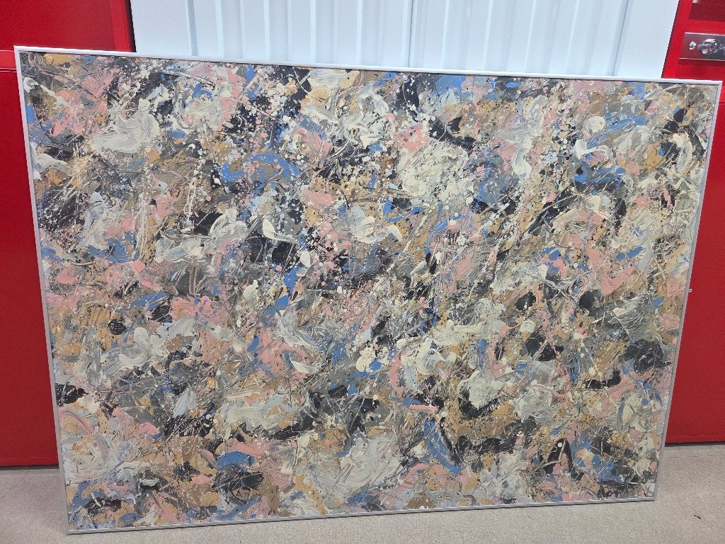 Abstract schilderij, Antiek en Kunst, Ophalen