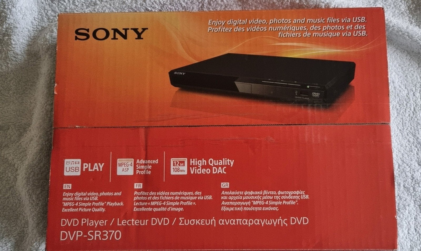 Sony DVP-SR370 dvd player, nieuw in doos, Verzenden, Nieuw, Dvd-speler, Sony