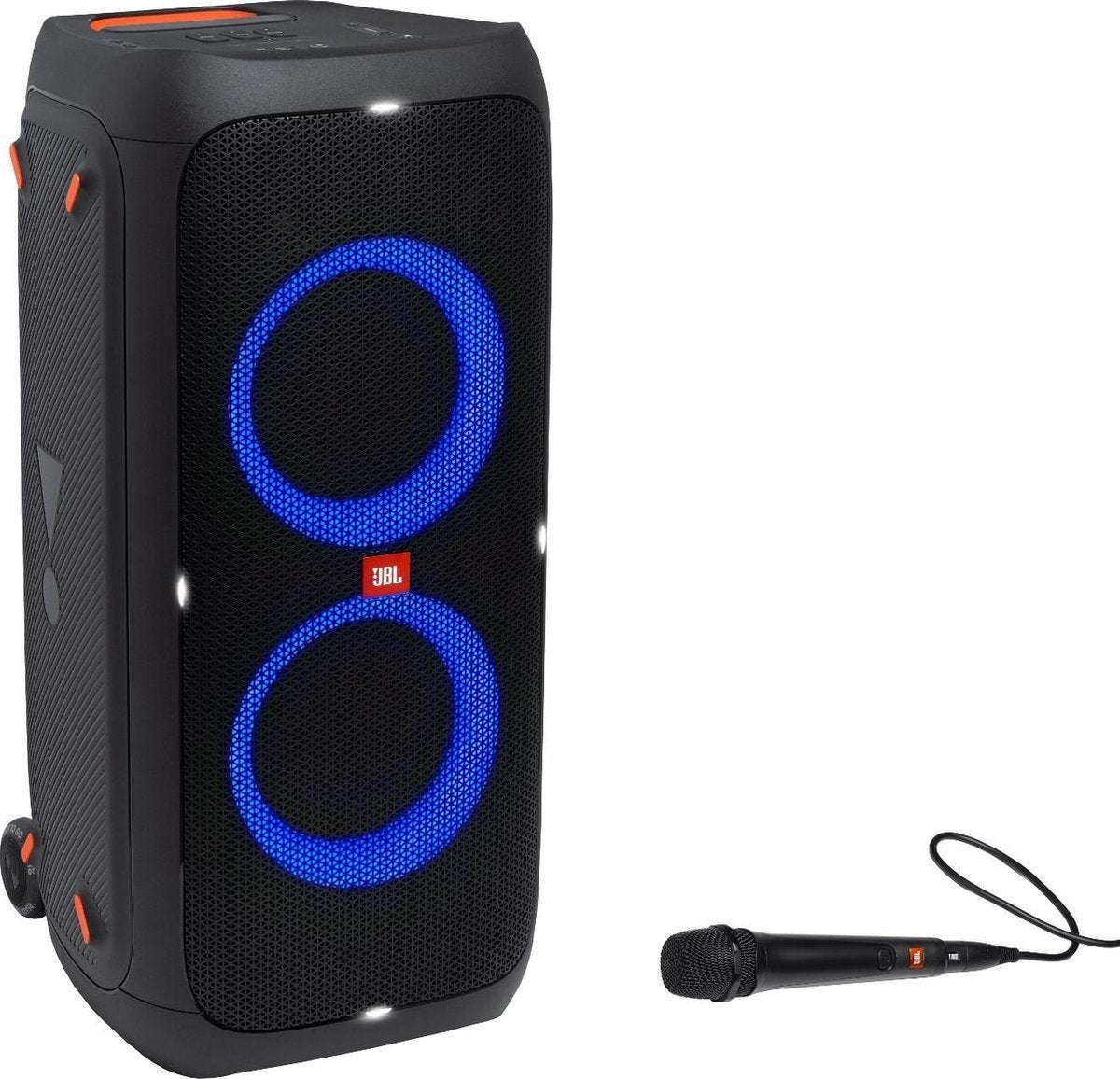 TE HUUR! - JBL 310 Partybox met microfoon - voor elk feest!!, Ophalen of Verzenden, Zo goed als nieuw, Center speaker, JBL