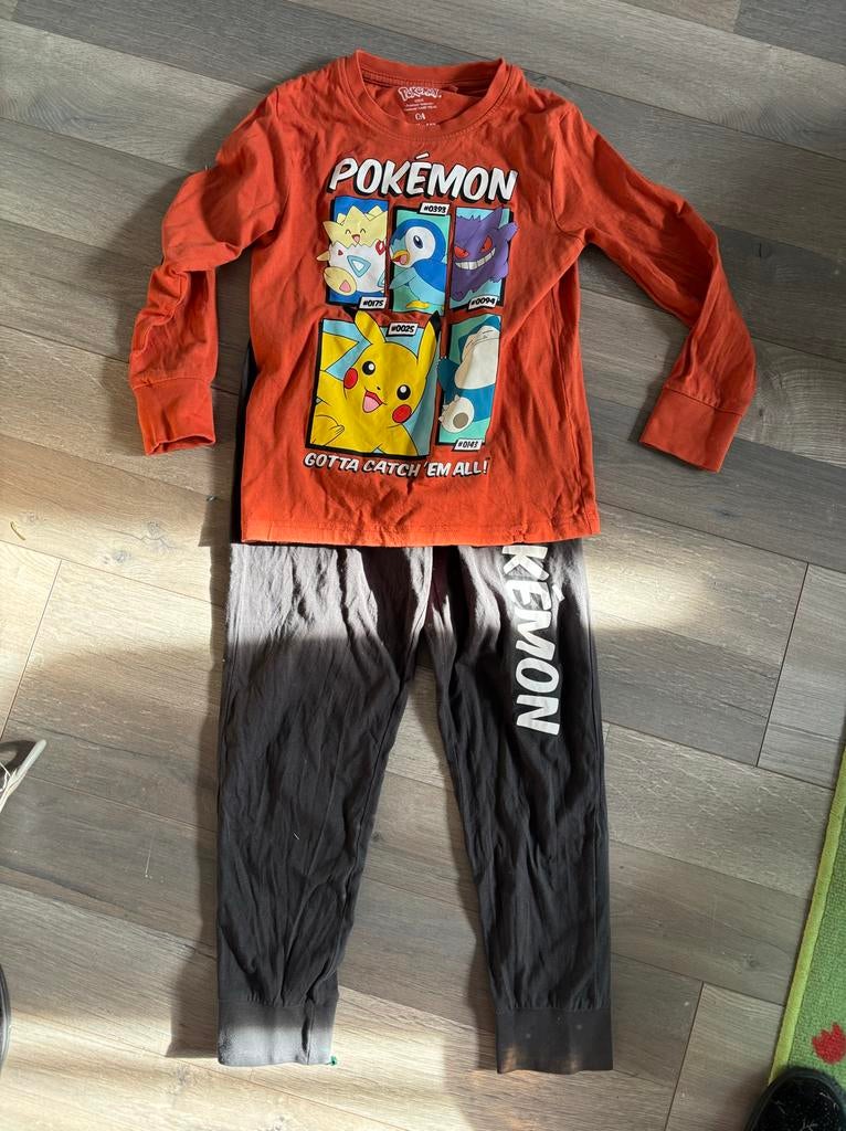 Pyjama jongens Pokémon maat 128, Kinderen en Baby's, Ophalen of Verzenden, Zo goed als nieuw, Jongen, Nacht- of Onderkleding