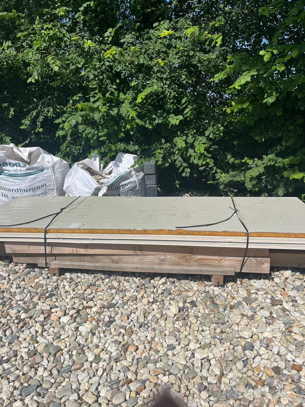 Carpoort 3x3 meter douglas hout, Ophalen, Zo goed als nieuw, Tuinpaviljoen