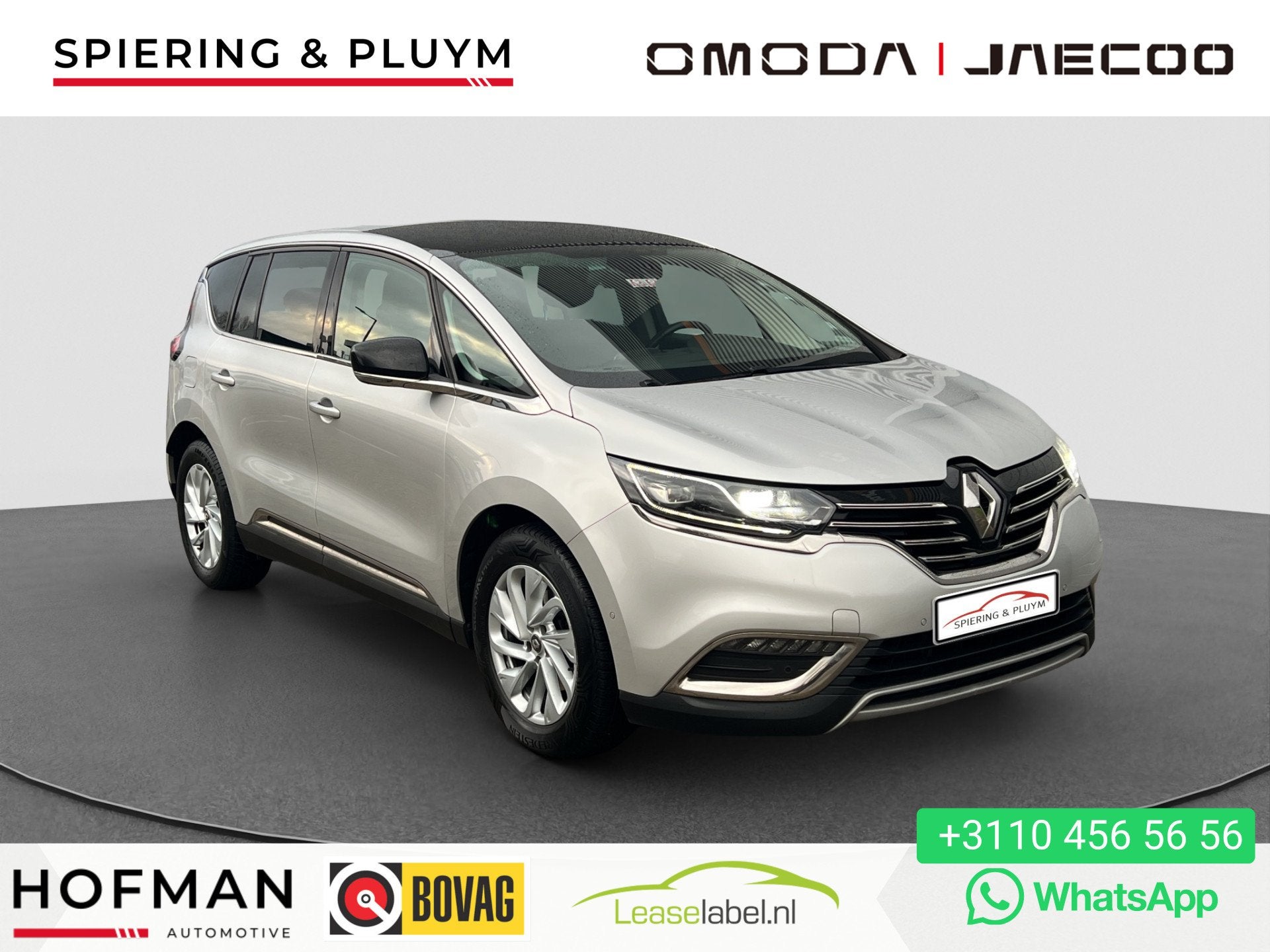 Renault Espace 1.6 dCi Dynamique 7p. | Pano | Leder | 7 pers, Auto's, Renault, Gebruikt, 4 cilinders, 2000 kg, 160 pk