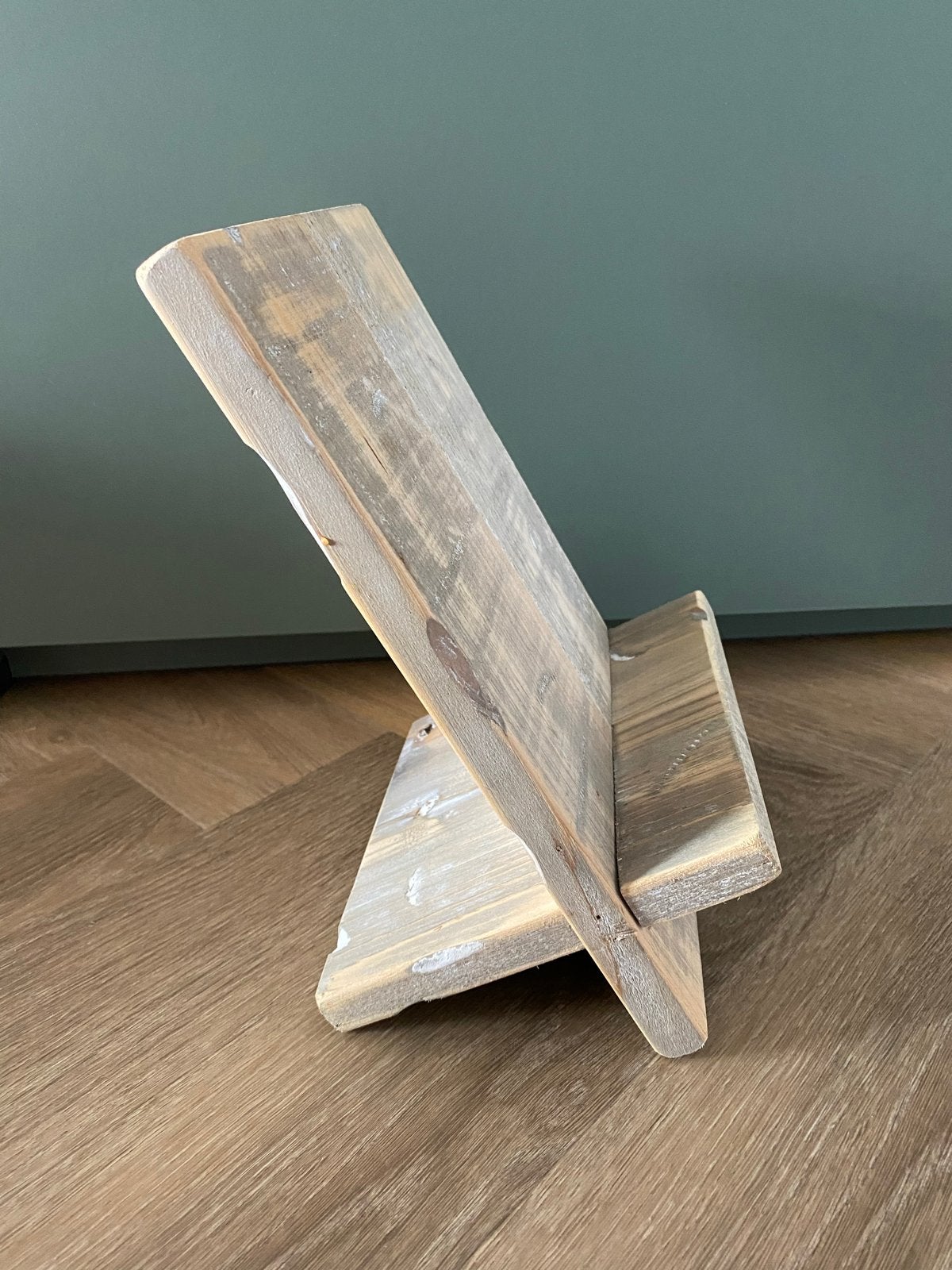 Houten standaard voor tablet/kookboek, Hout, Gebruikt, Ophalen of Verzenden, Landelijk