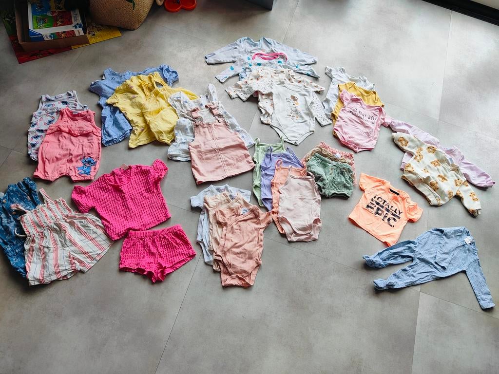 Meisjeskleding pakket maat 68 Zara H&M Hema Primark lente, Gebruikt, Meisje, Ophalen of Verzenden, Setje