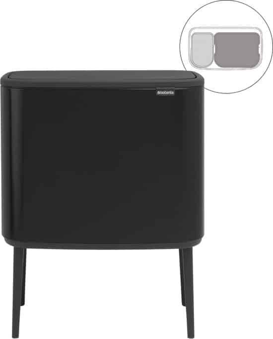 Brabantia Bo Touch Bin Prullenbak - 11 + 23 liter, Huis en Inrichting, Triple J Online, Info@triplejonline.nl, De Spinnekop 9
