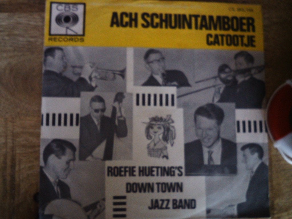 Roefie Hueting's Down Town Jazz Band  Ach Schuimtamboer 17s, Cd's en Dvd's, 7 inch, Ophalen of Verzenden, Zo goed als nieuw, Beschermende buitenhoes