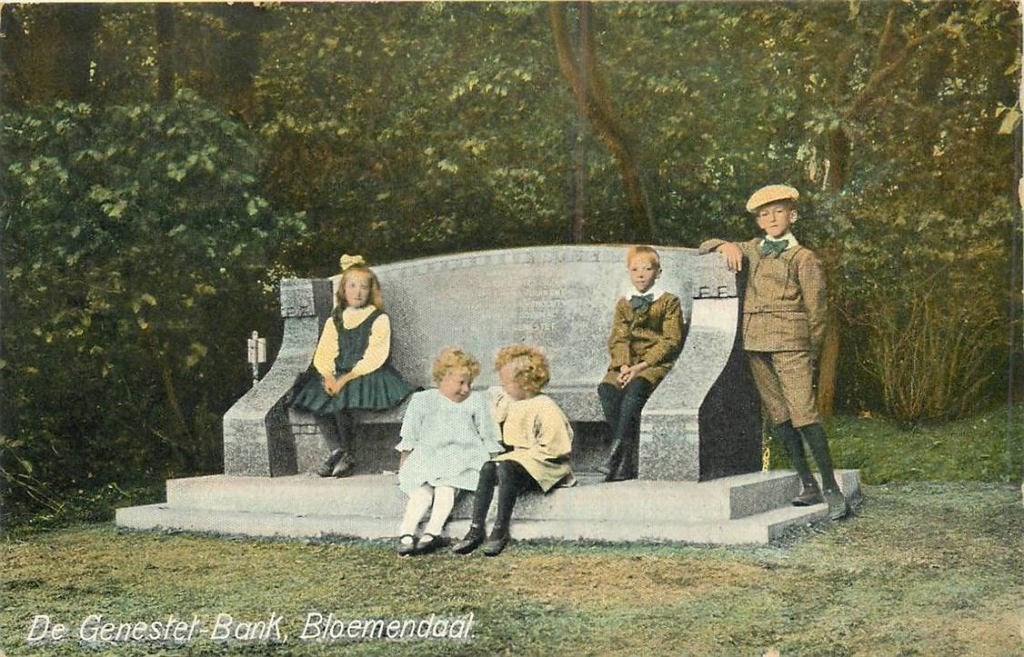 388-511-033 Bloemendaal De Genestet Bank, Verzenden, Voor 1920, Noord-Holland