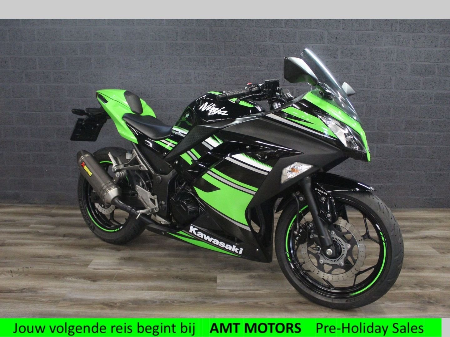 KAWASAKI NINJA 300 ABS (bj 2018) 49,990 km AKRAPOVIC, 296 cc, 2 cilinders, Bedrijf, Onbekend