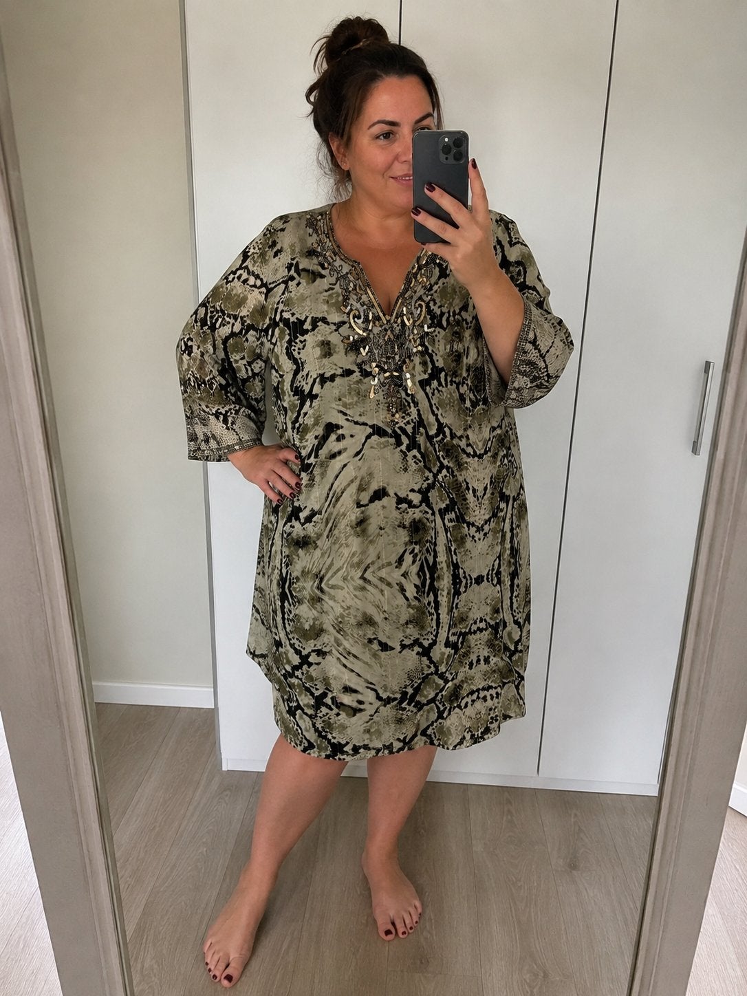K-design jurk maat XXL - in zeer goede staat, Kleding | Dames, Jurken, Ophalen of Verzenden, Zo goed als nieuw, Maat 46/48 (XL) of groter