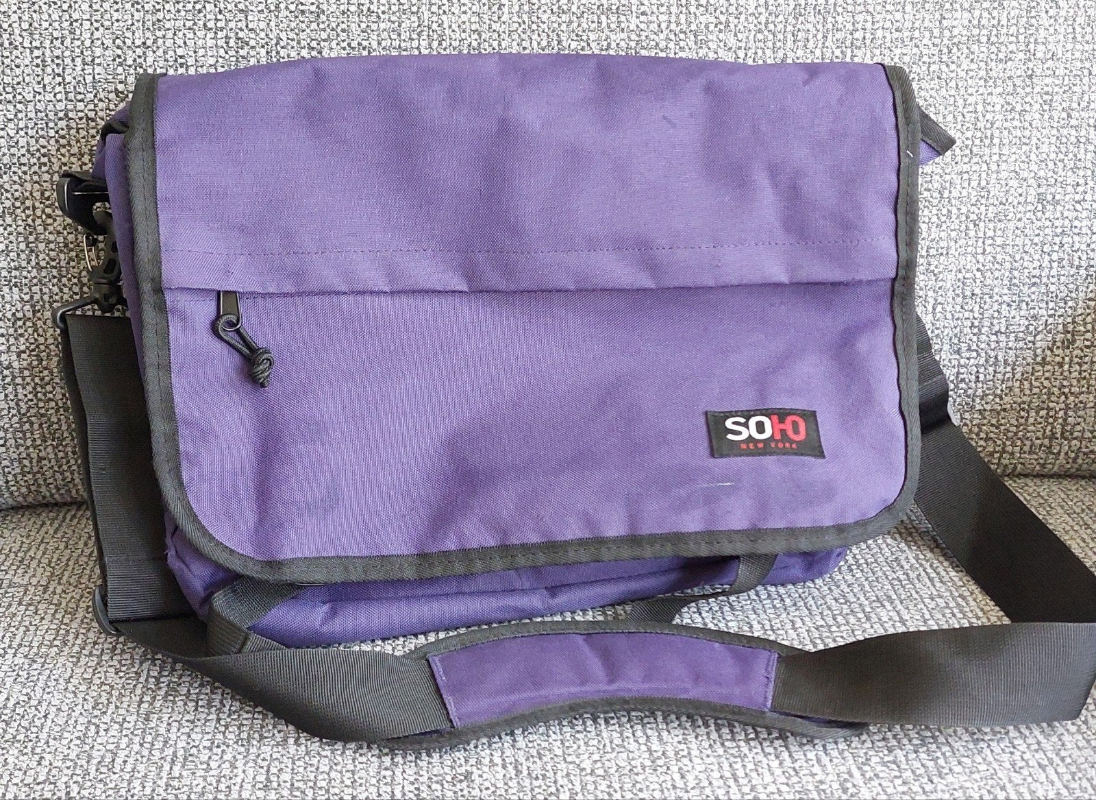 Postman bag - schoudertas met klep, blauw, Gebruikt, Blauw, Schoudertas, 30 tot 40 cm