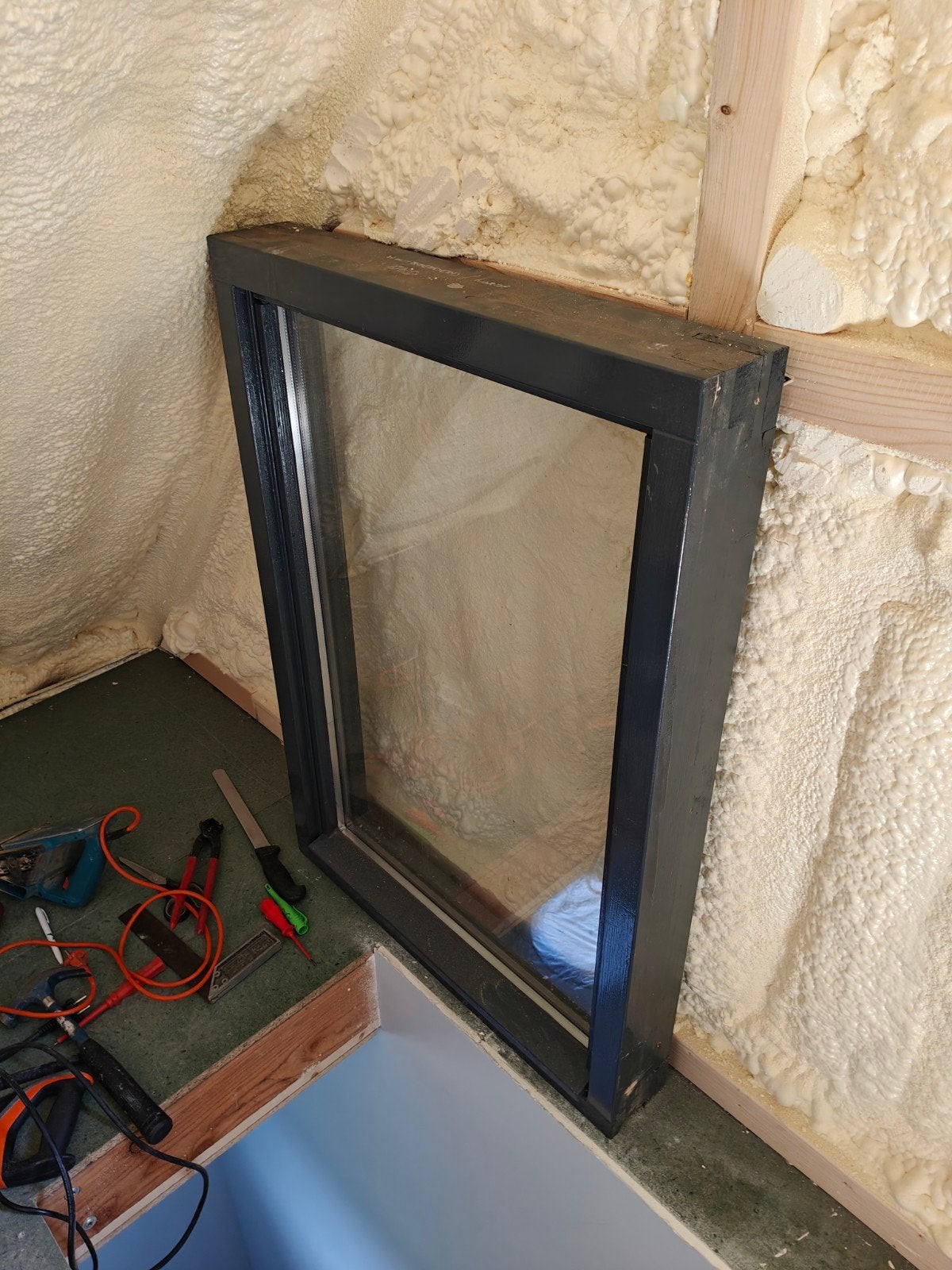 Nieuw kozijn met dubbel glas 70x100, Ophalen