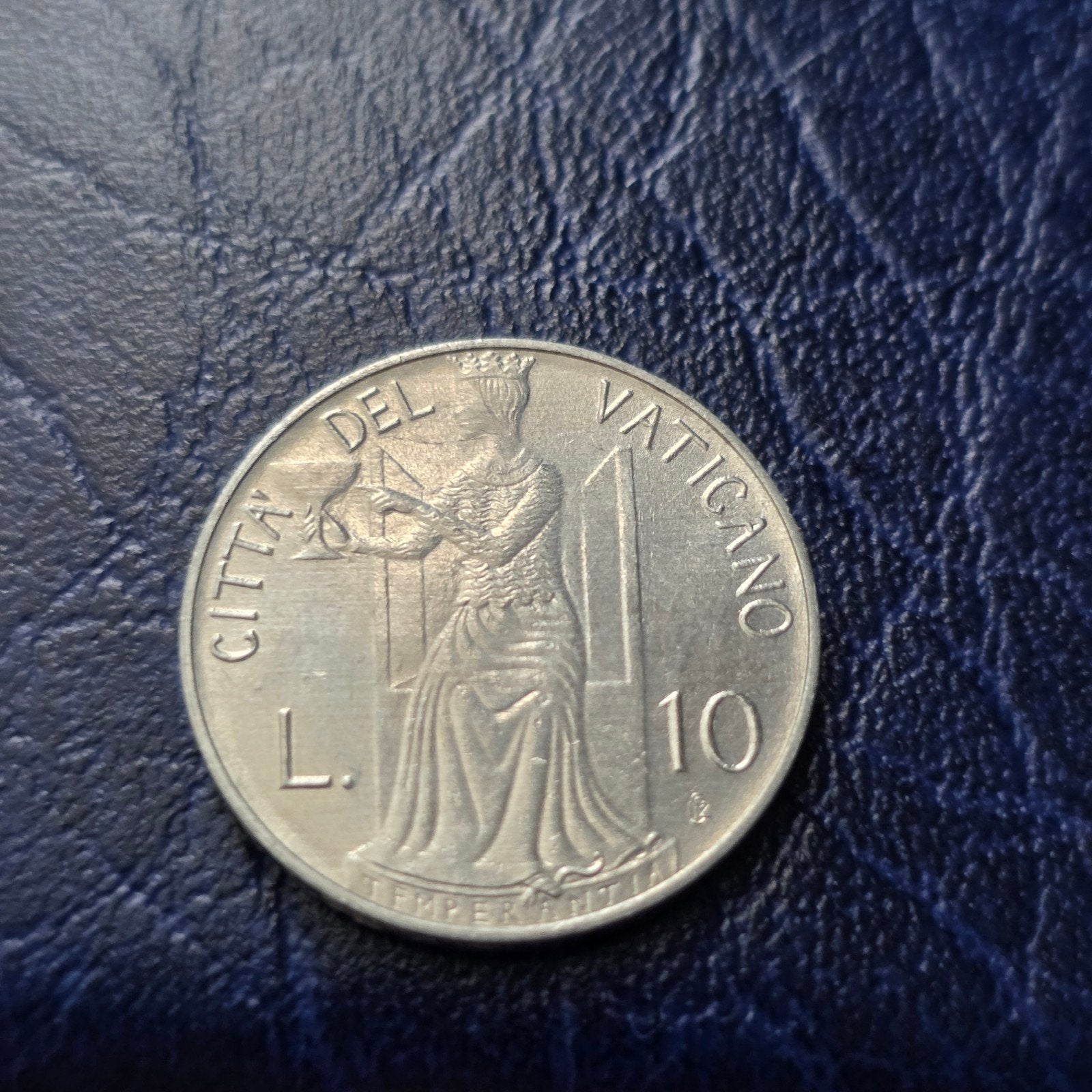10 lire 1980 Vaticaan - Paus Johannes Paulus II, Ophalen of Verzenden, Overige landen, Losse munt