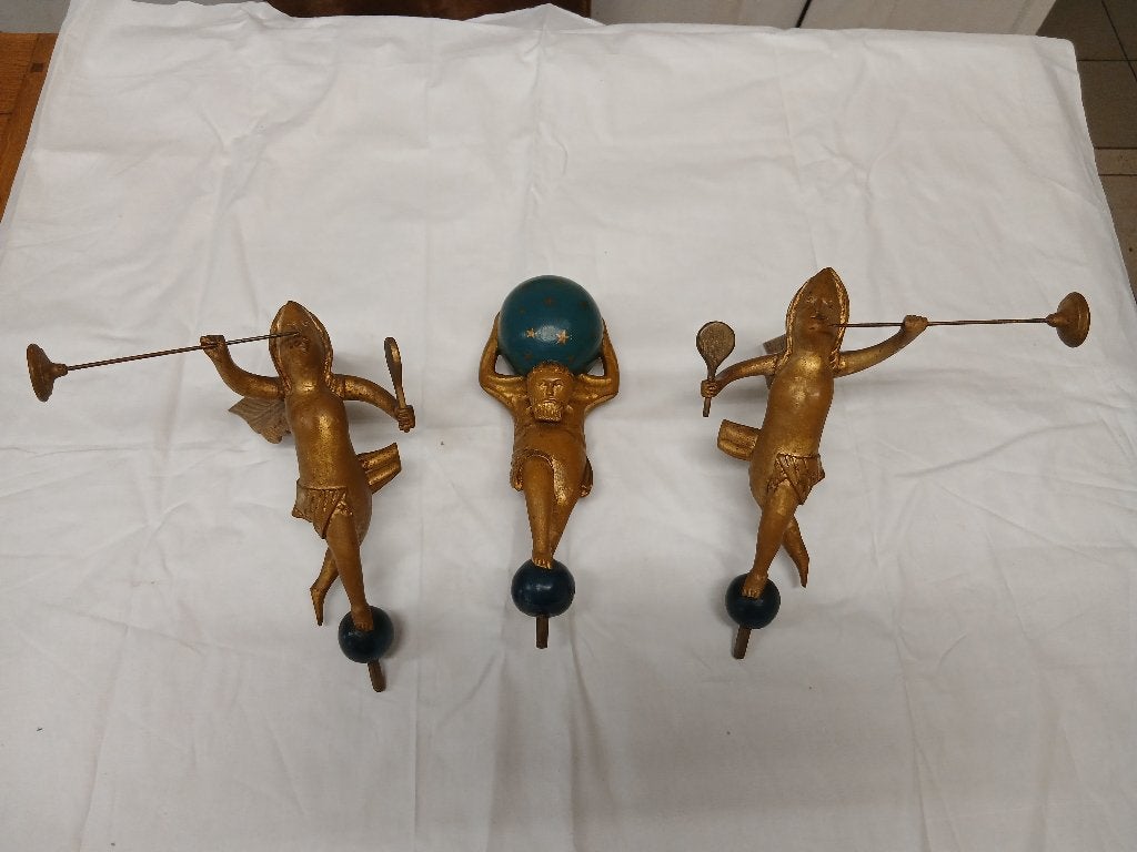 Figuren Friese of staande klok - Atlas en 2xFaam -, Verzenden