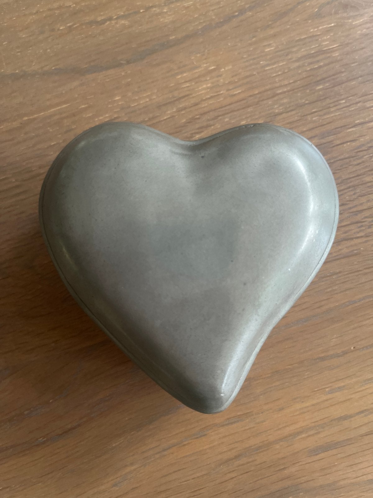 Vintage Tinnen Hartvormig Doosje - Sieraden/Snuffeldoosje, Antiek en Kunst, Antiek | Tin, Ophalen of Verzenden