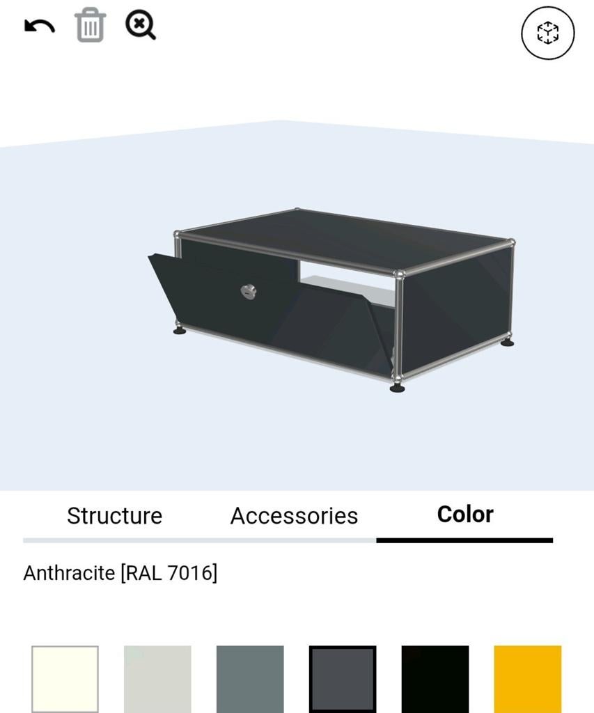 USM Haller kast TV audio hifi salontafel dressoir met klep, Ophalen of Verzenden