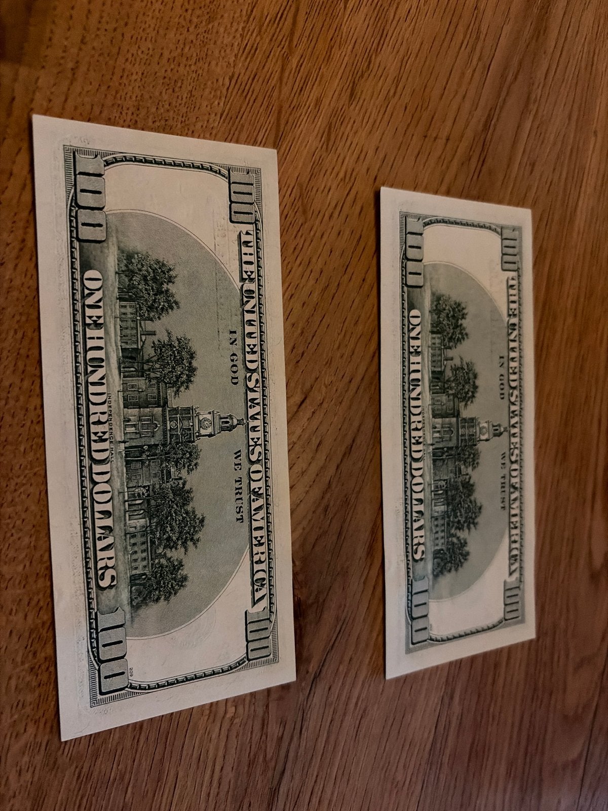 2x 100 Dollar biljetten serie 1996, nieuwe staat, Ophalen of Verzenden, Noord-Amerika, Setje