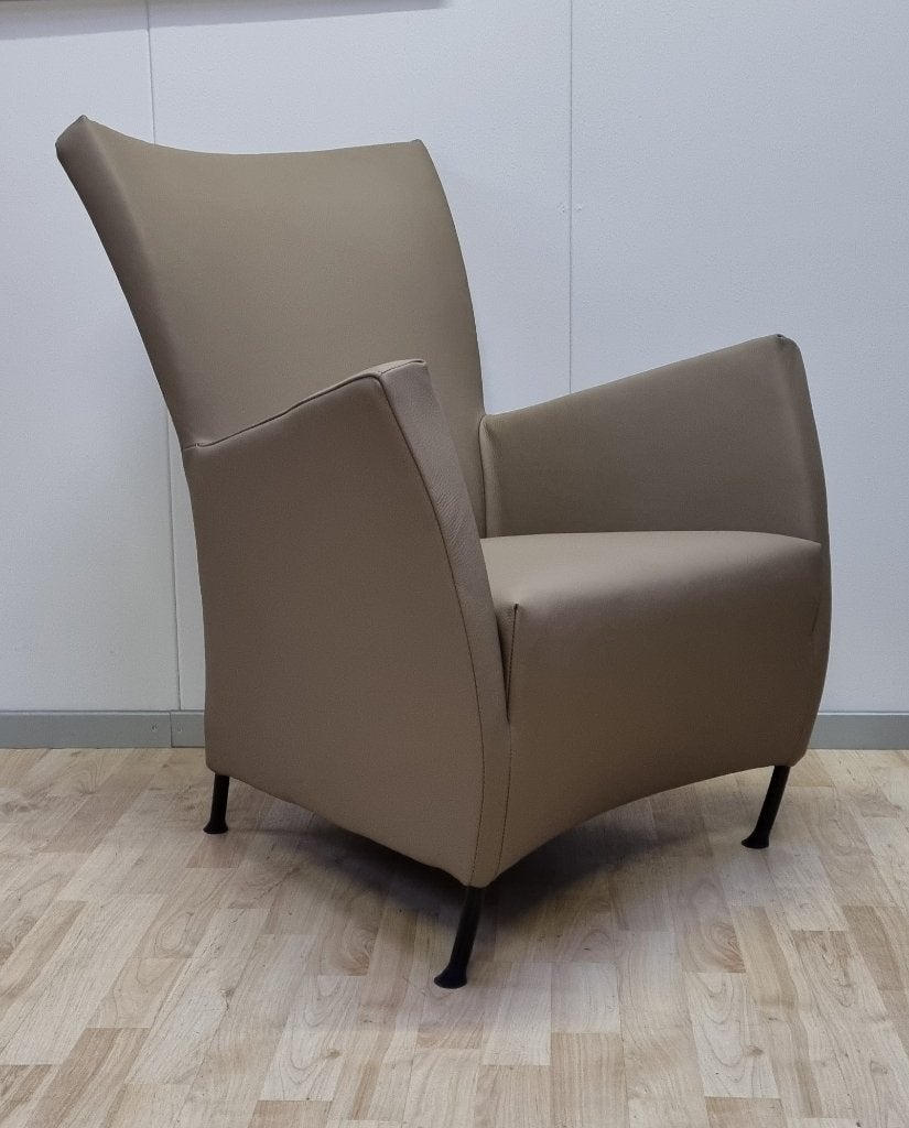 Montis Windy fauteuil refurbished - nieuw leer, Leer, Nieuw, 75 tot 100 cm, Ophalen of Verzenden