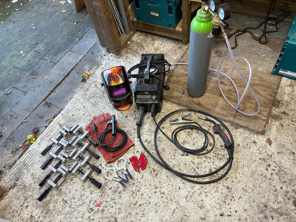Lasapparaat inclusief toebehoren, Doe-het-zelf en Verbouw, Ophalen, Gebruikt, 150 tot 250 ampère, Co2