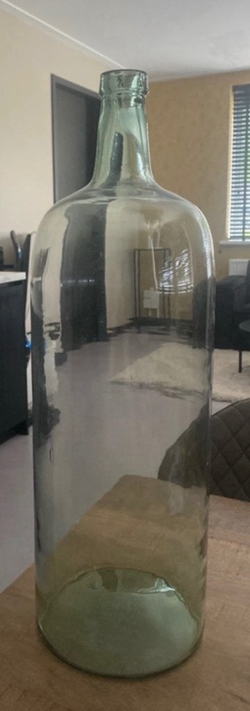 Vaas, Ophalen of Verzenden, Zo goed als nieuw, Glas, 58 cm