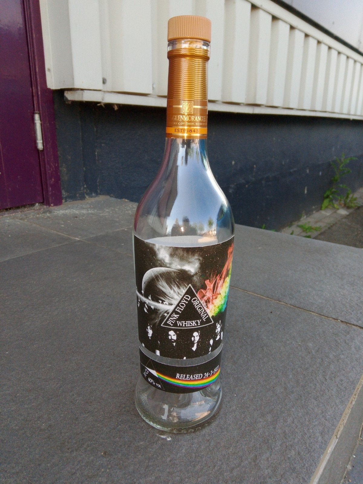 Lege Pink Floyd Original Whisky fles - verzamelobject, Ophalen of Verzenden, Gebruikt