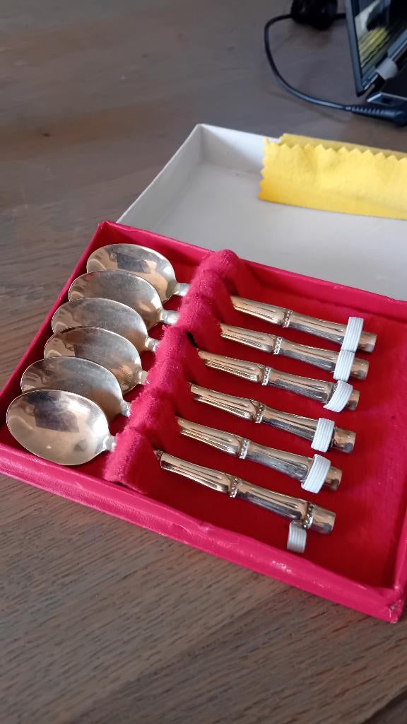 Vintage bronzen lepeltjes, Ophalen of Verzenden