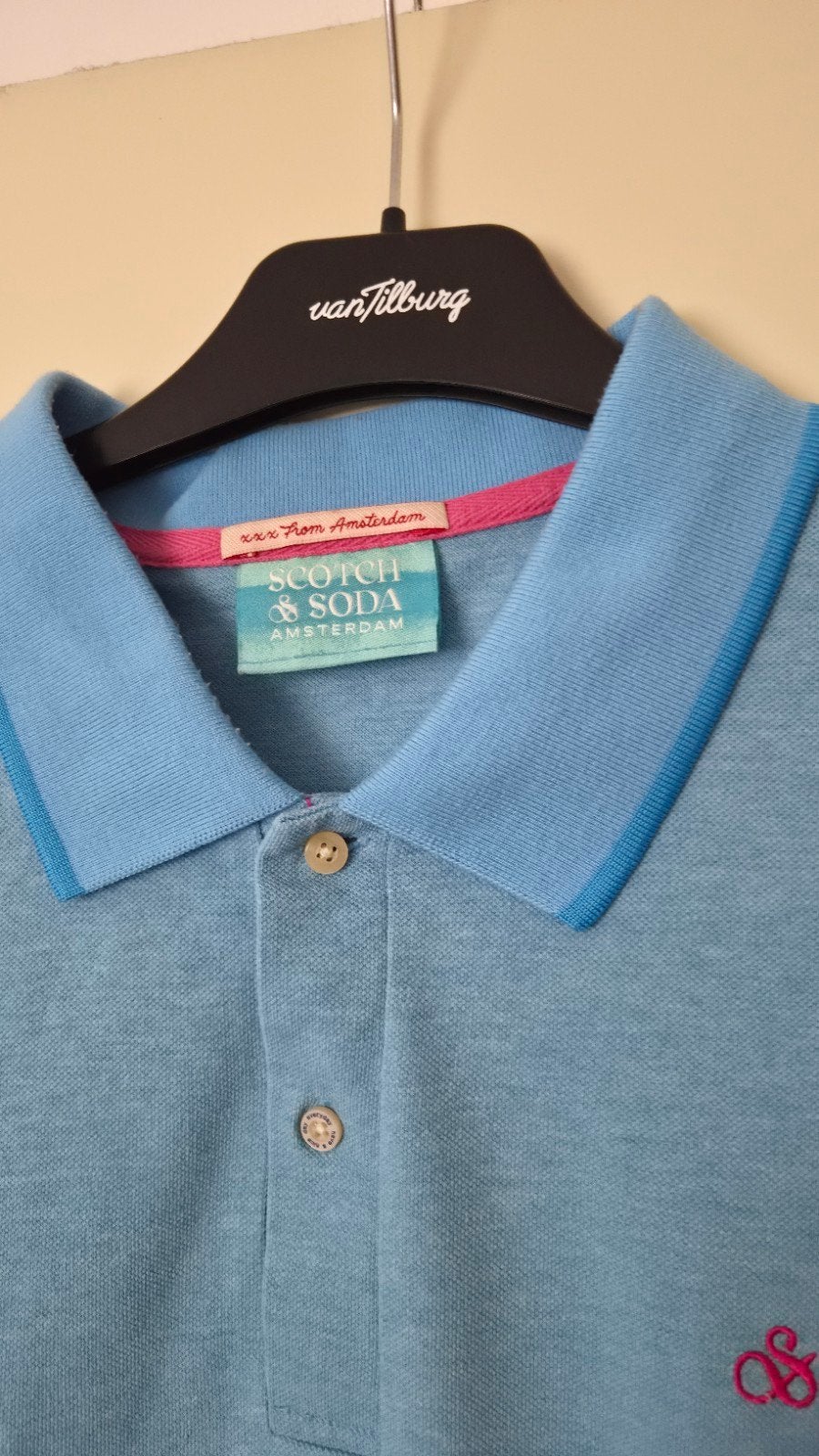scots&soda polo blauw  XXL, Blauw, Overige maten, Ophalen of Verzenden, Zo goed als nieuw