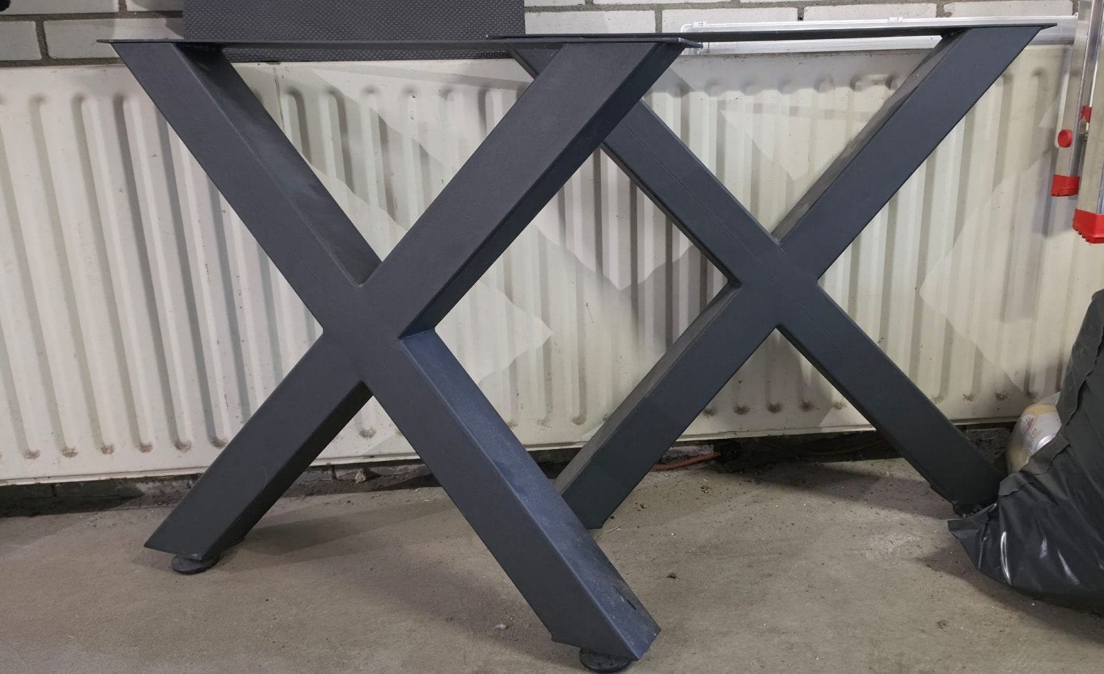 Industrieel tafelonderstel, Huis en Inrichting, Tafelonderdelen, Ophalen, Rechthoekig