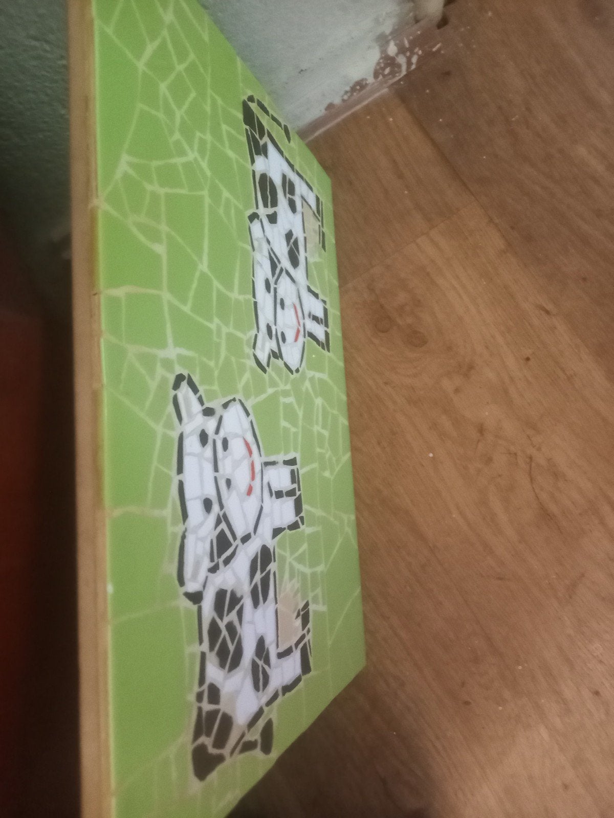 2 Mozaïek wanddecoraties: vissen en koeien, Ophalen of Verzenden