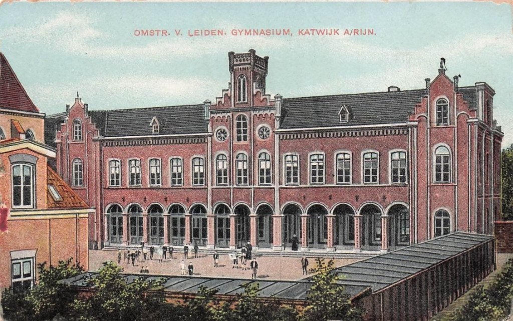 703-427-013 Gymnasium Katwijk aan de Rijn, Verzamelen, Ophalen of Verzenden, Voor 1920, Zuid-Holland