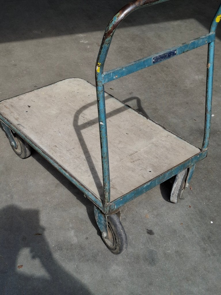 karretje voor magazijn of werkplaats, Doe-het-zelf en Verbouw, Transportwagens, Minder dan 60 liter, Ophalen, Gebruikt, Transportkar
