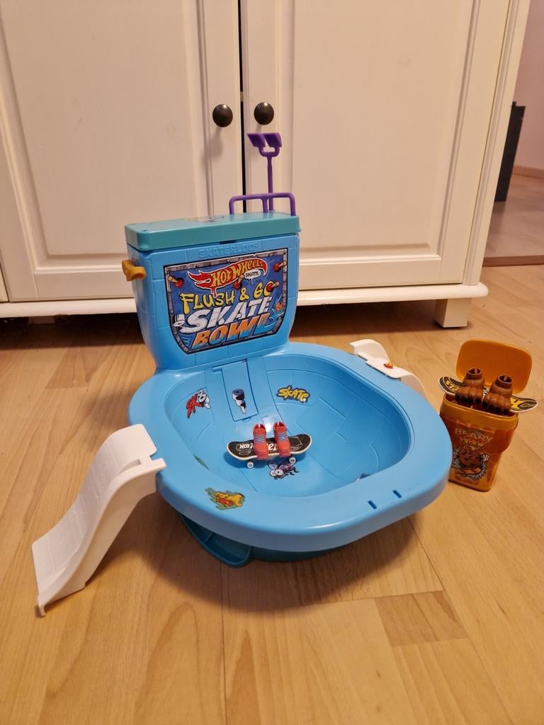 Hot Wheels Flush & Go Skate Bowl Speelset, Ophalen of Verzenden, Gebruikt, Jongen