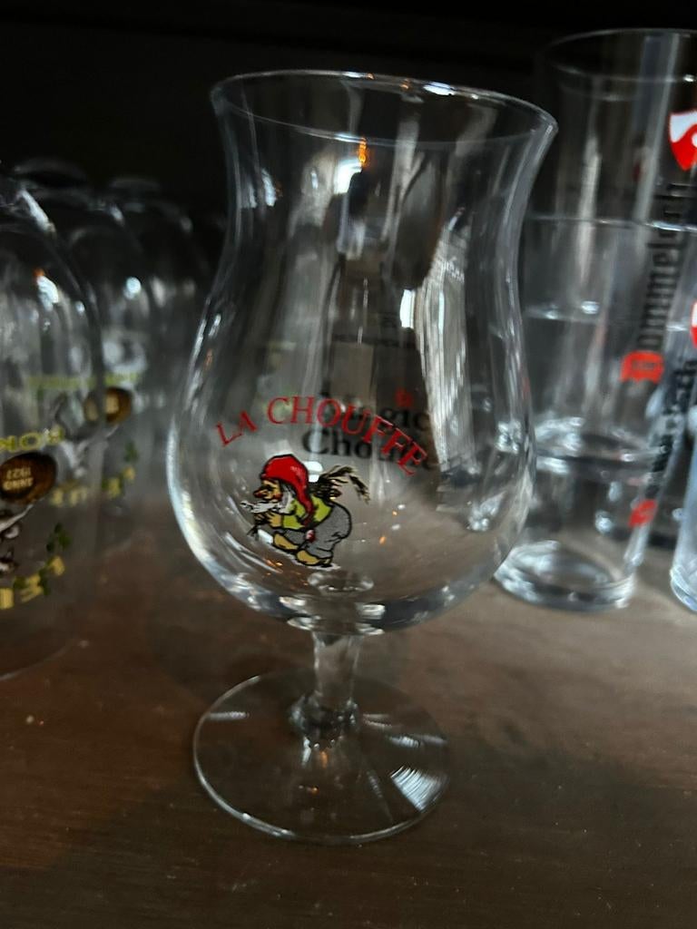 La chouffe magic chouffe glas, Ophalen, Gebruikt, Bierglas