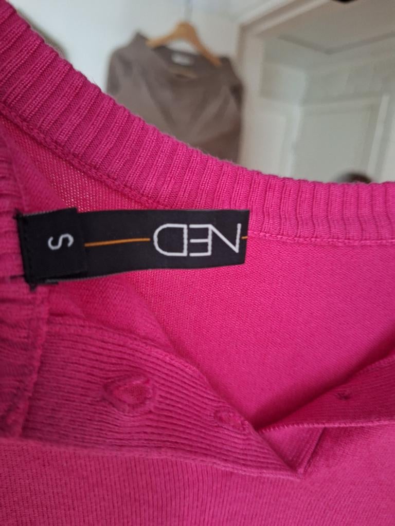 Korte mouw s valt ruim afhalen gebreid truitje roze afhalen, NED, Ophalen of Verzenden, Zo goed als nieuw