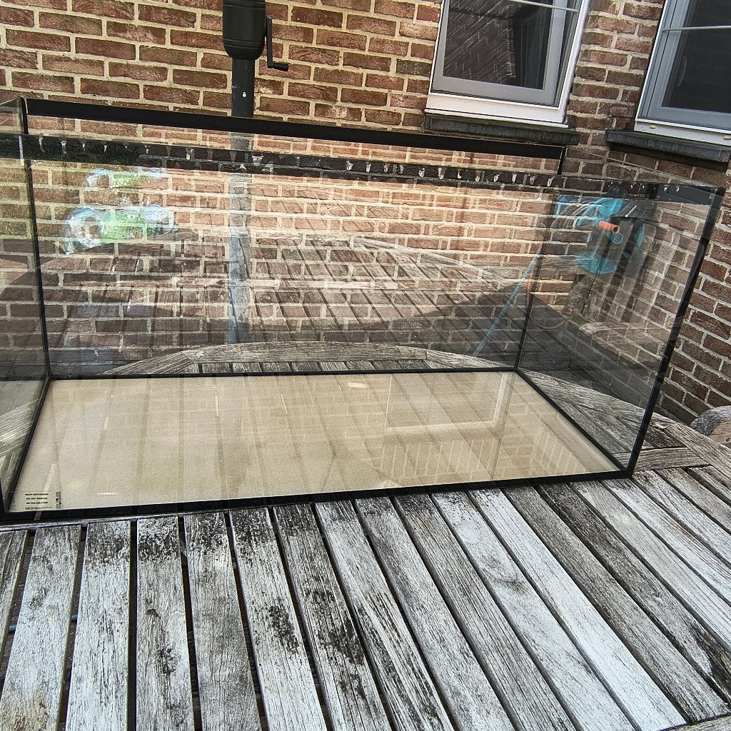 Aquarium met deksel 112 liter, Ophalen, Zo goed als nieuw, Leeg aquarium