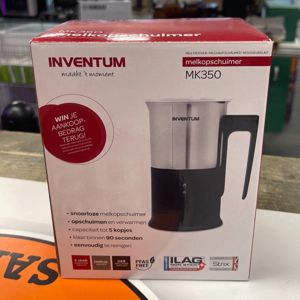 Inventum MK350 Melkopschuimer - NIEUW, Inventum, Gebruikt, Info@inventum.eu, Inventum Huishoudelijke Apparaten B.V., Edisonweg 8, 4207 HE Gorinchem, Nederland