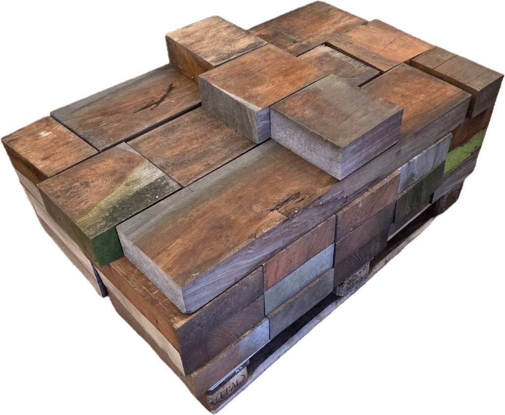 Pallet hardhouten klossen 25 cm breed - nr: HB252, Ophalen, Minder dan 180 cm, Overige typen, Hardhout