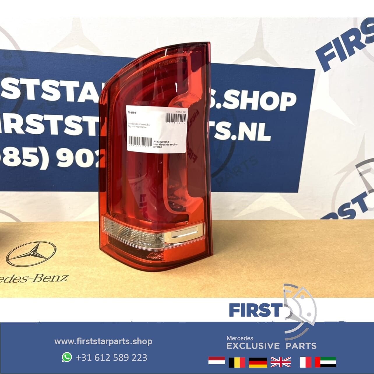 W447  ACHTERLICHT RECHTS V KLASSE FACELIFT VOL LED Mercedes, Gebruikt, -, Ophalen of Verzenden, -