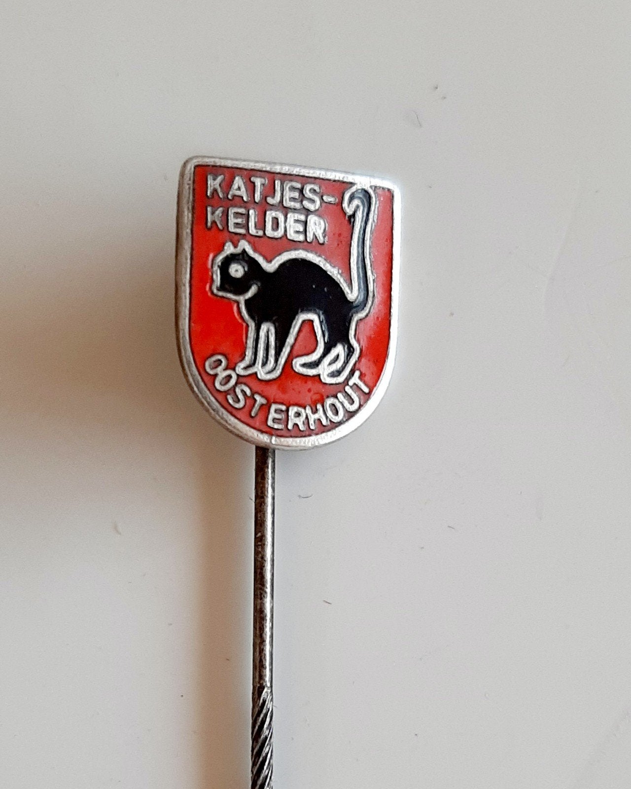EMAILLE SPELDJE CAMPING "DE KATJESKELDER", OOSTERHOUT, Verzenden, Gebruikt, Overige onderwerpen