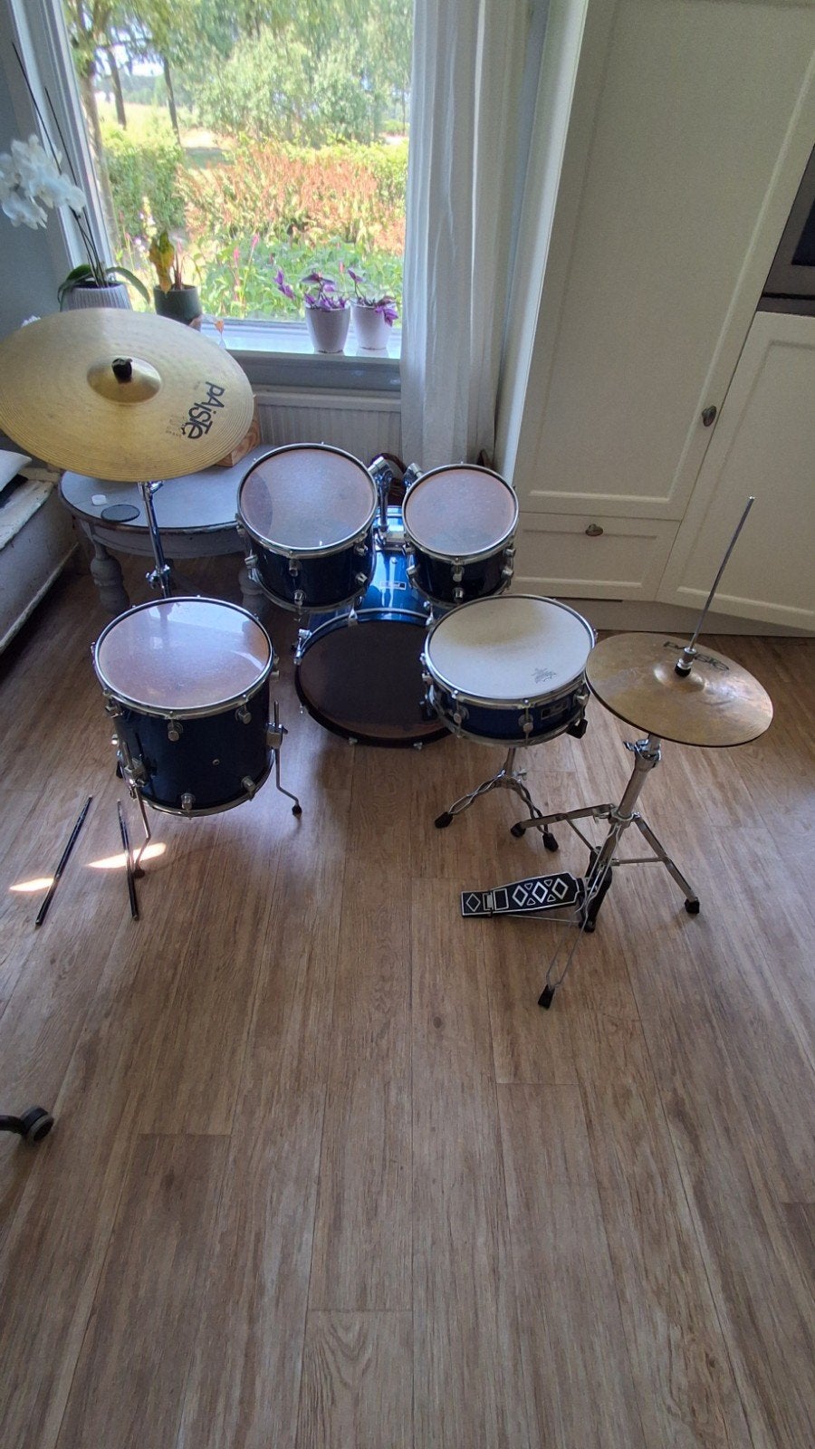 Blauw drumstel, Ophalen, Gebruikt, Overige merken
