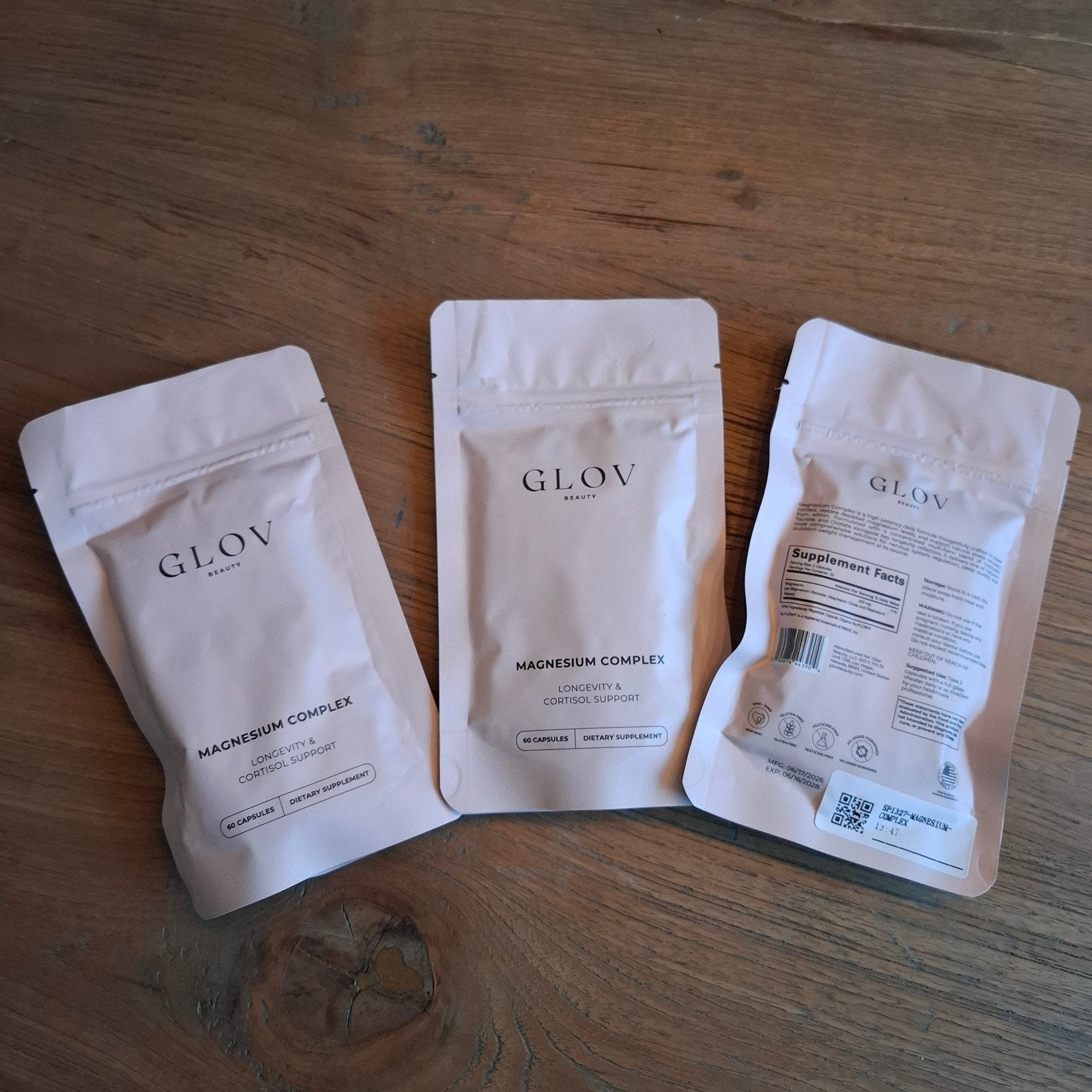 GLOV Beauty Magnesium Complex - 3x 60 capsules, Ophalen of Verzenden, Nieuw, Poeder of Drank