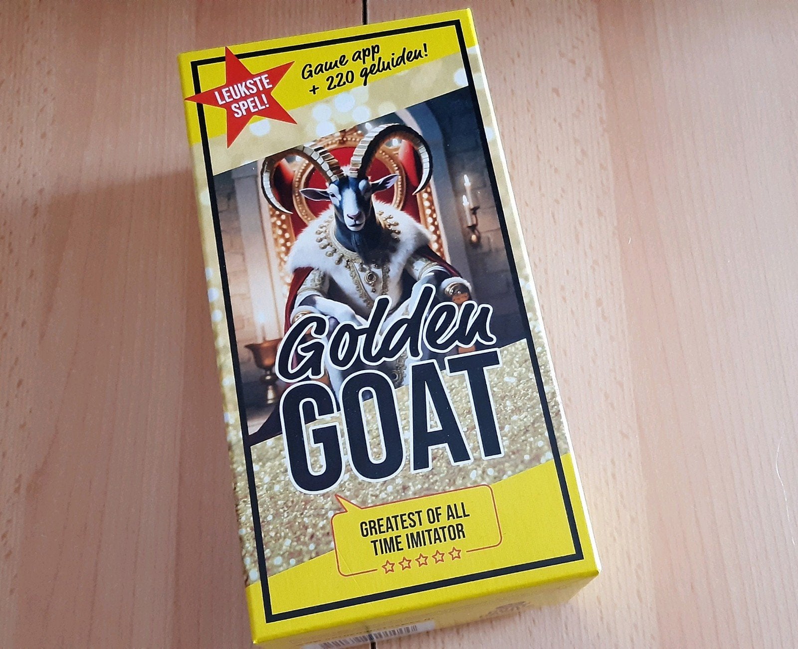 Partyspel Golden GOAT, Vijf spelers of meer, Ophalen of Verzenden, Zo goed als nieuw