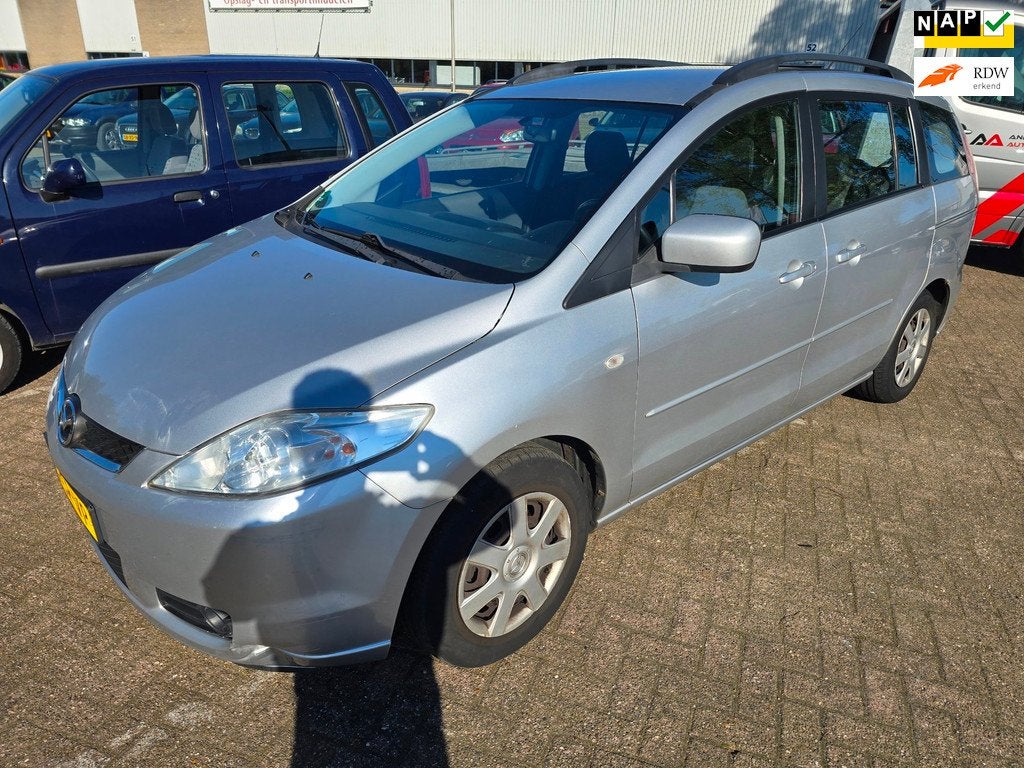 Mazda 5 2.0 Touring 7-persoons airco trekhaak, Auto's, Mazda, Voorwielaandrijving, 7 stoelen, Origineel Nederlands, Handgeschakeld